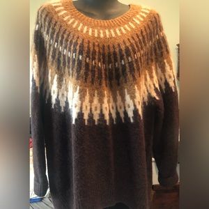 Gorgeous sweater in beautiful brown and tan by Banana Republic